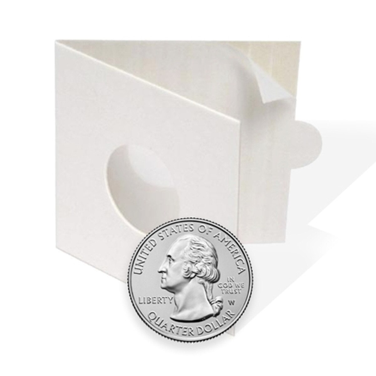 Self-Adhesive Coin Flips - 100 Per